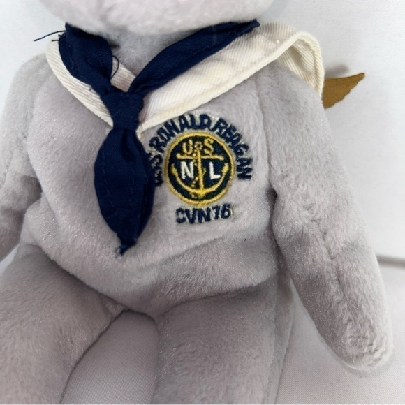 Ty Beanie Baby USS Ronald Reagan US Navy Sailor Bear Retired Momento 2003 - Picture 3 of 6